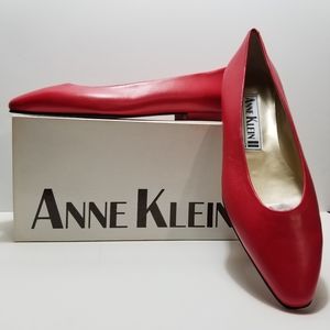 Vintage Anne Klein II Ballet Flat (Red)